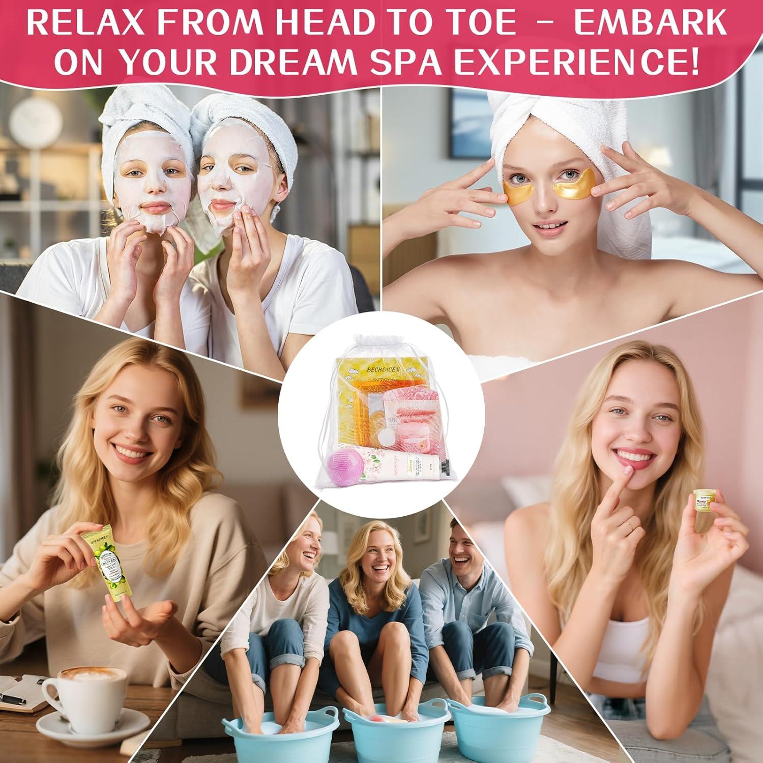 Set de Fiesta de Spa 56Pcs BECHOICEN - Mascarillas y Bombas