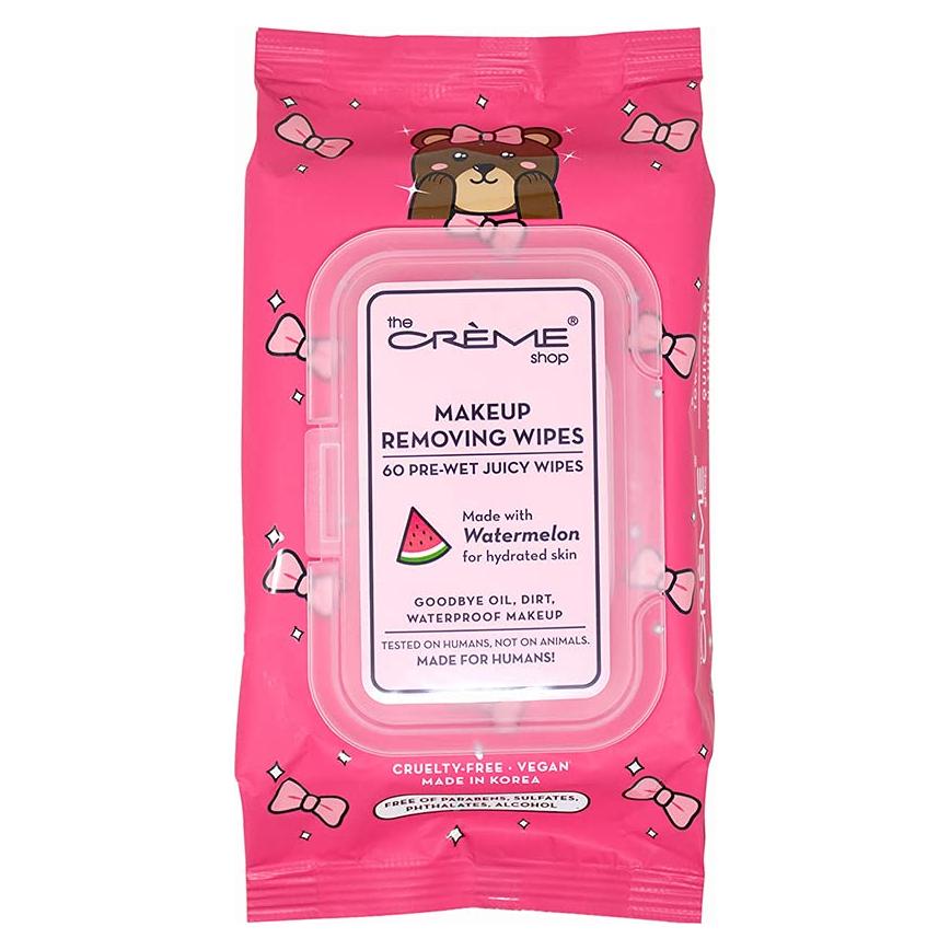 Toallitas Desmaquillantes The Crème Shop 60 Unidades Hidratantes