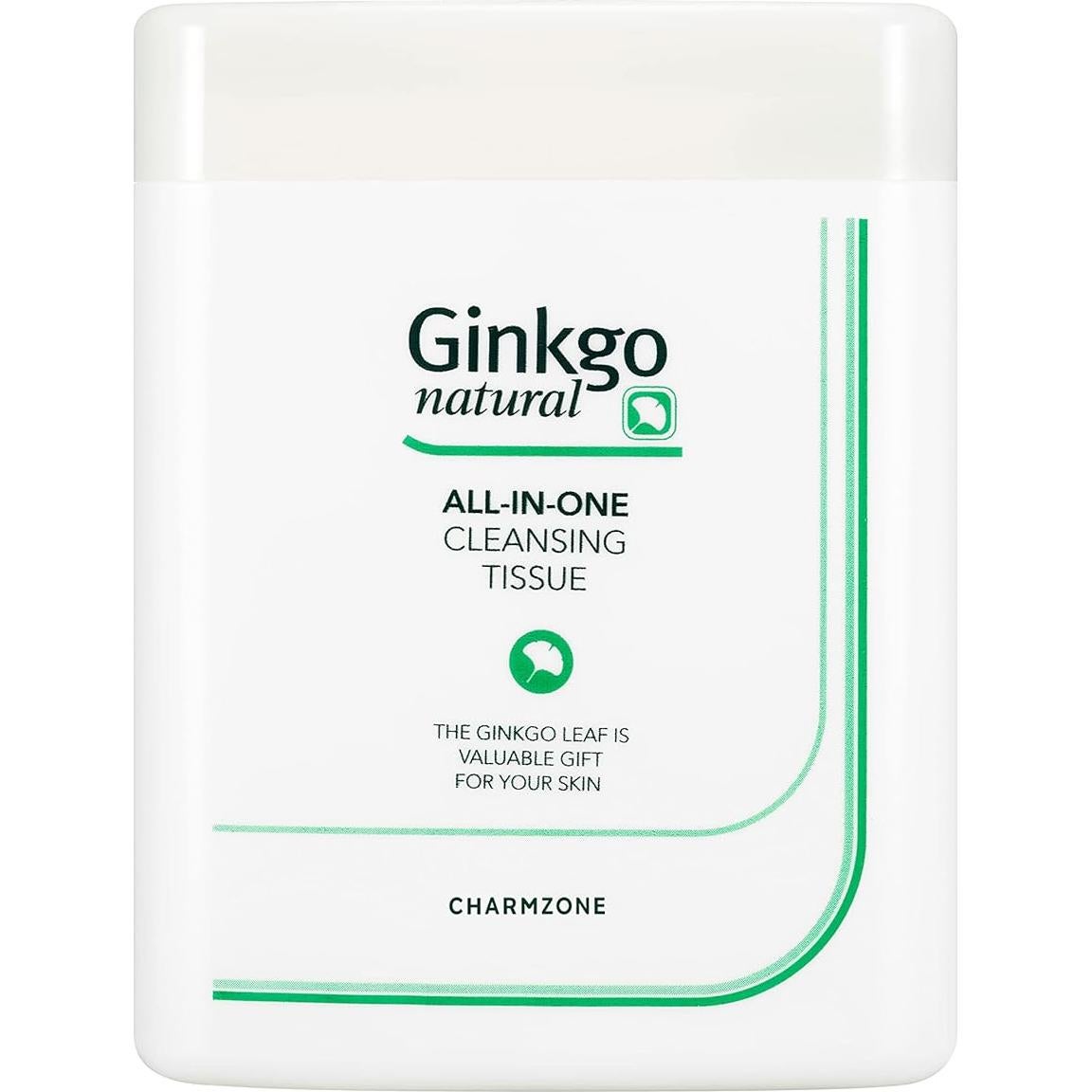 Toallitas Limpiadoras Charmzone Ginkgo 110 Hojas Hidratantes