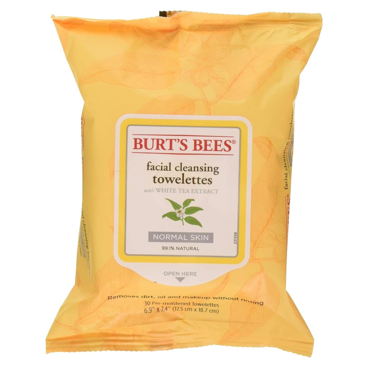 Toallitas Desmaquillantes Faciales Burt's Bees 30 Unidades