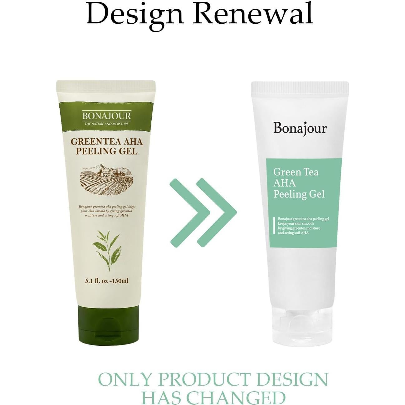 Gel Exfoliante AHA Bonajour de Té Verde 150 ml Vegano