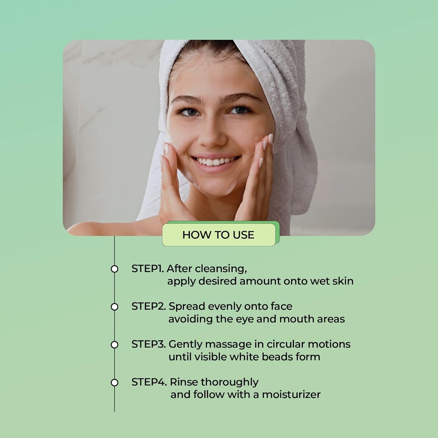 Gel Exfoliante YADAH de Té Verde 100 ml - pH 5.5, Vegano