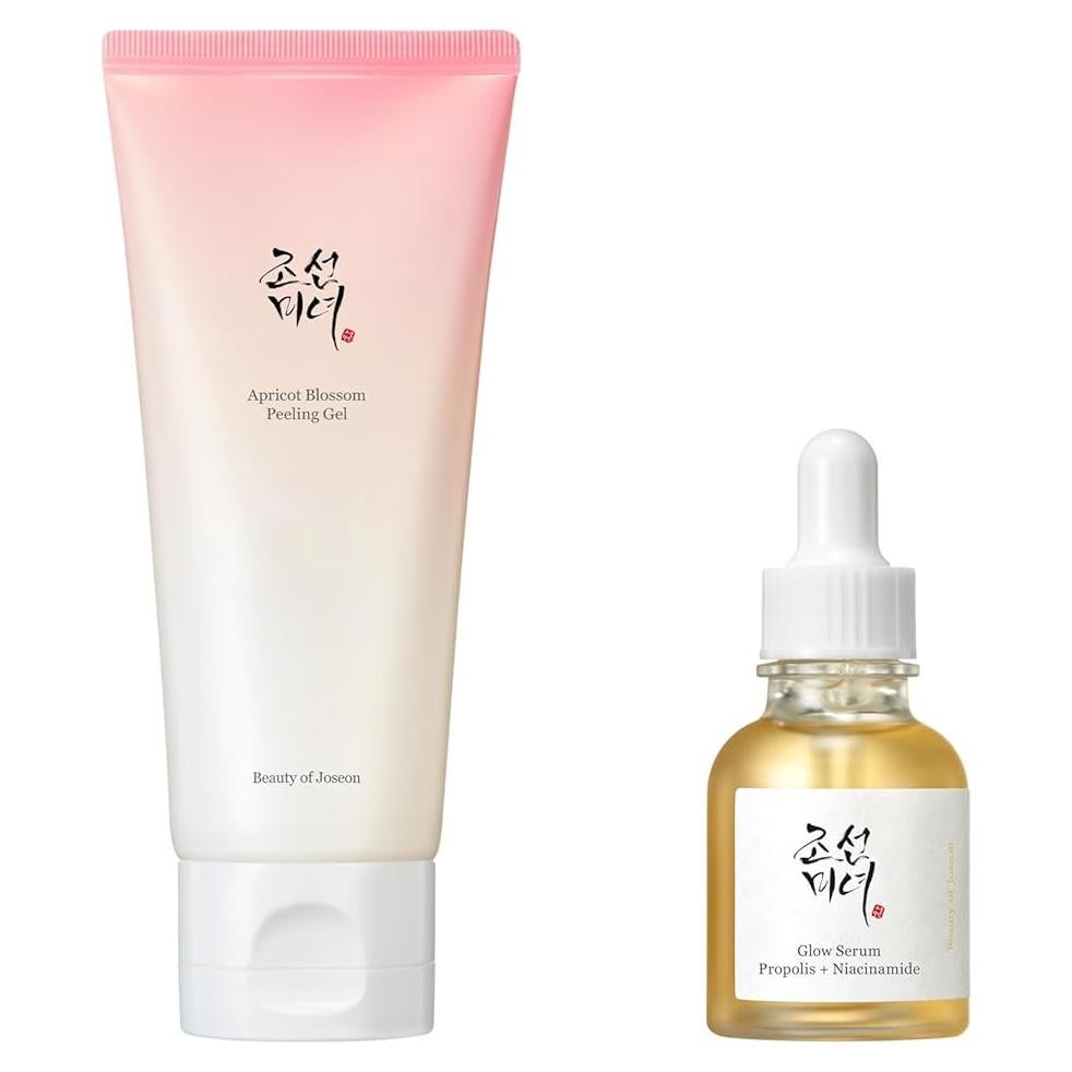 Gel Exfoliante de Flor de Albaricoque + Suero Brillante Belleza de Joseon