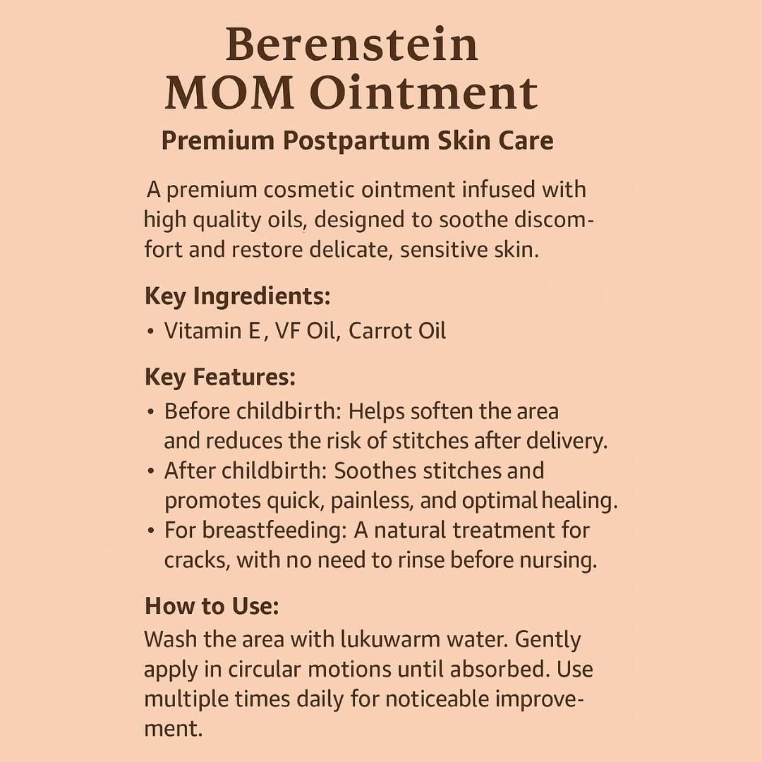 Bálsamo Calmante Berenstein 30g - Aceite de Zanahoria y Vitamina E