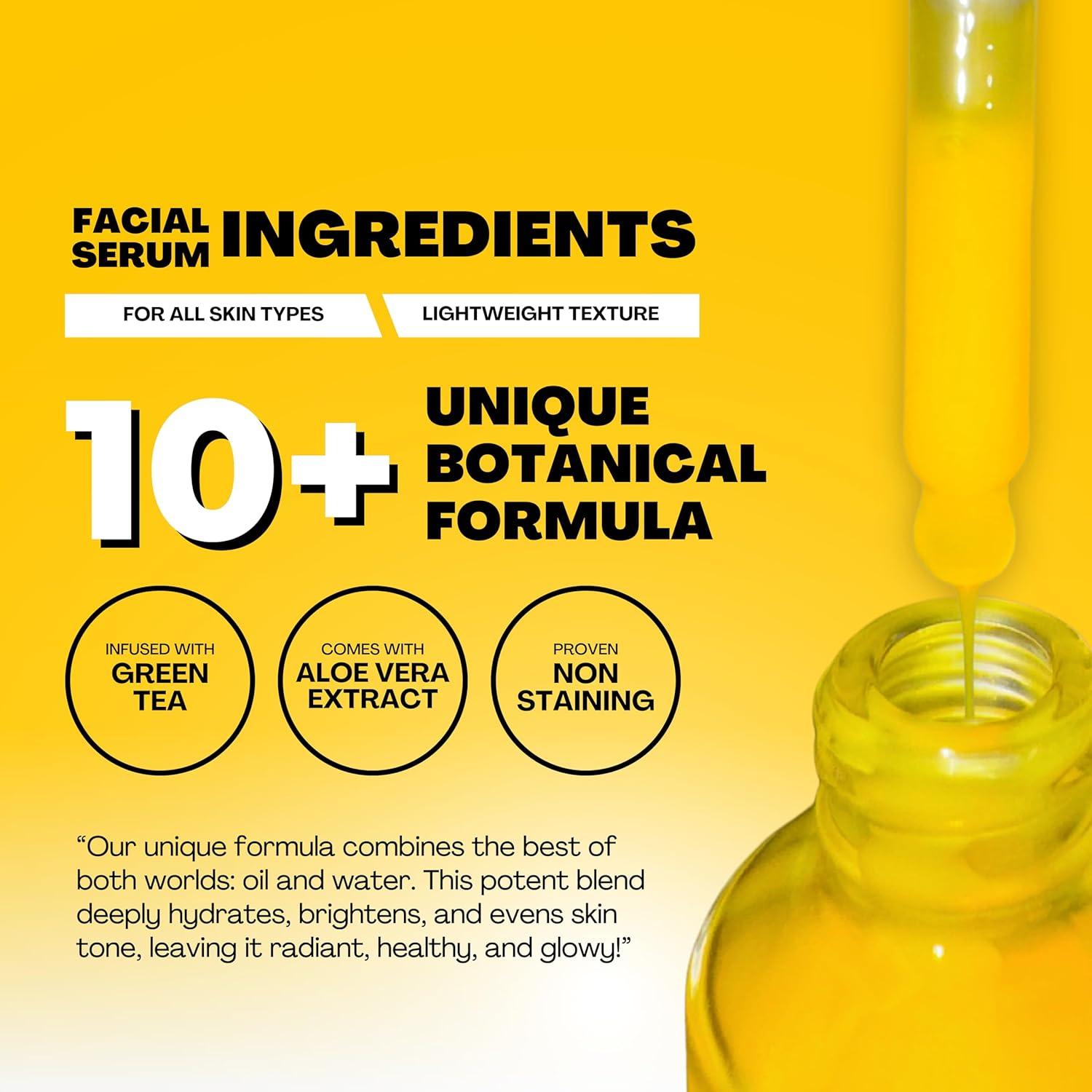 Suero Facial Natural OLA HONI 29.57 ml - Ácido Kójico y Cúrcuma