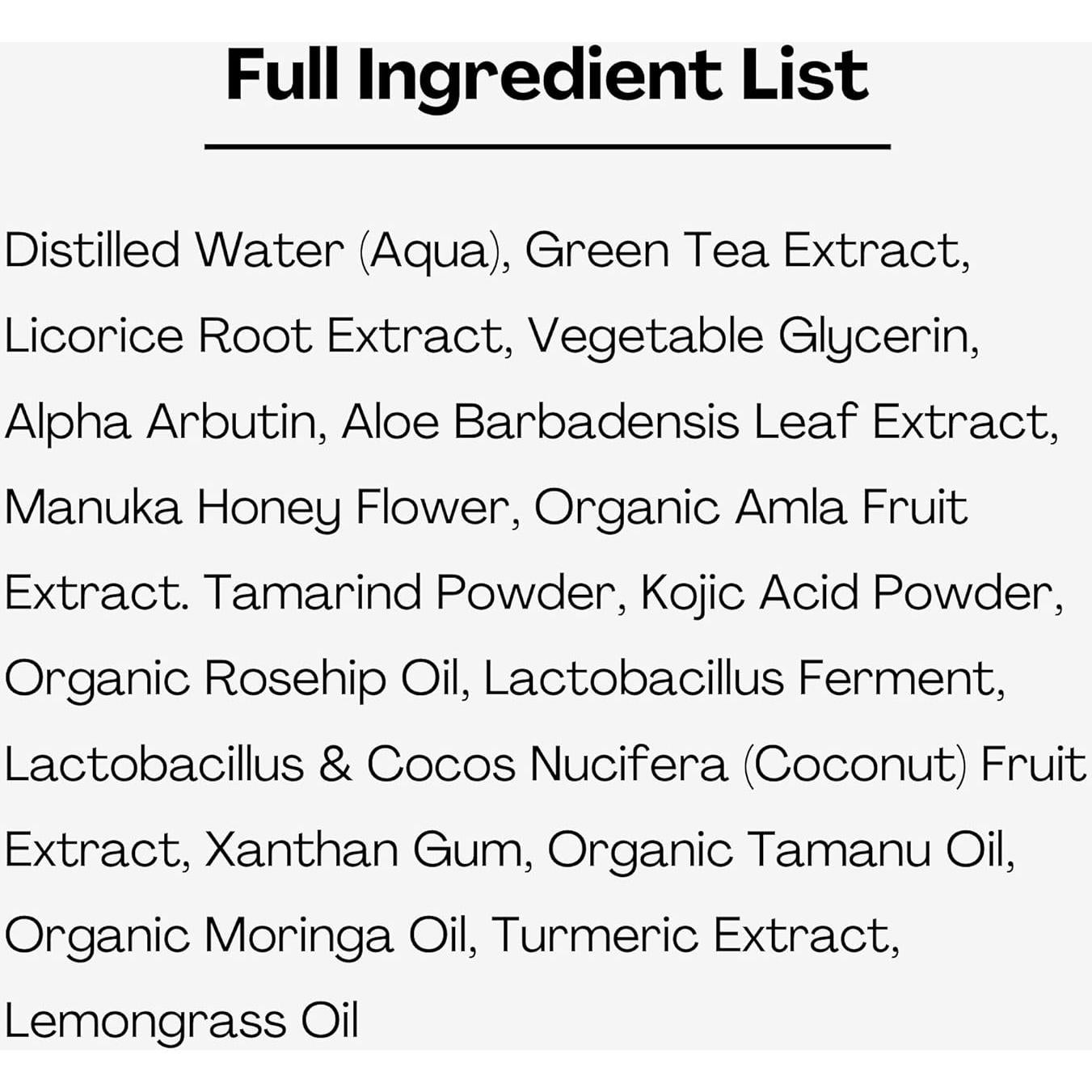 Suero Facial Natural OLA HONI 29.57 ml - Ácido Kójico y Cúrcuma