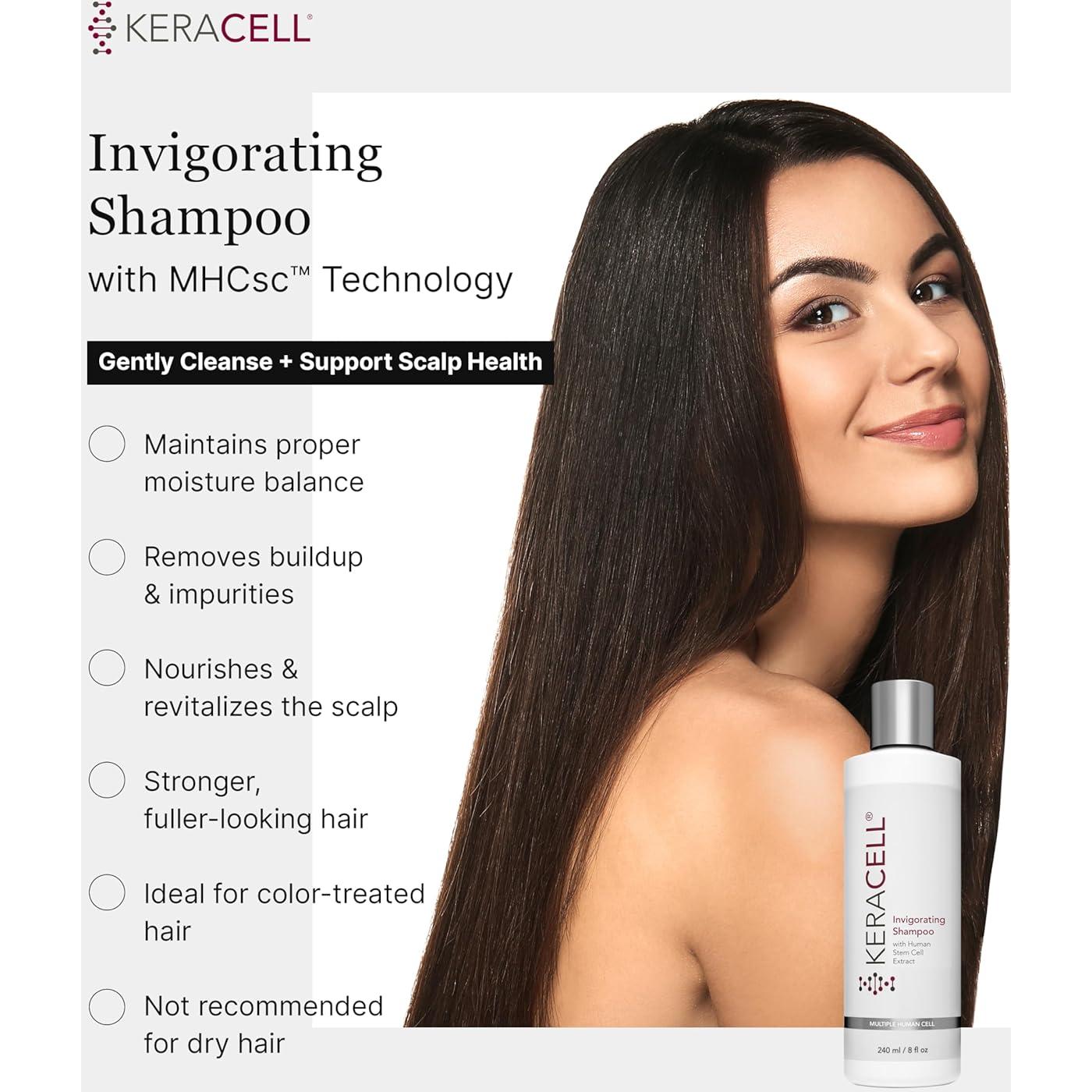 Champú Revitalizante KERACELL 227g - Crecimiento Cabello Saludable