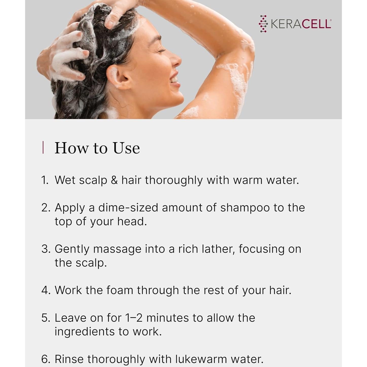 Champú Revitalizante KERACELL 227g - Crecimiento Cabello Saludable