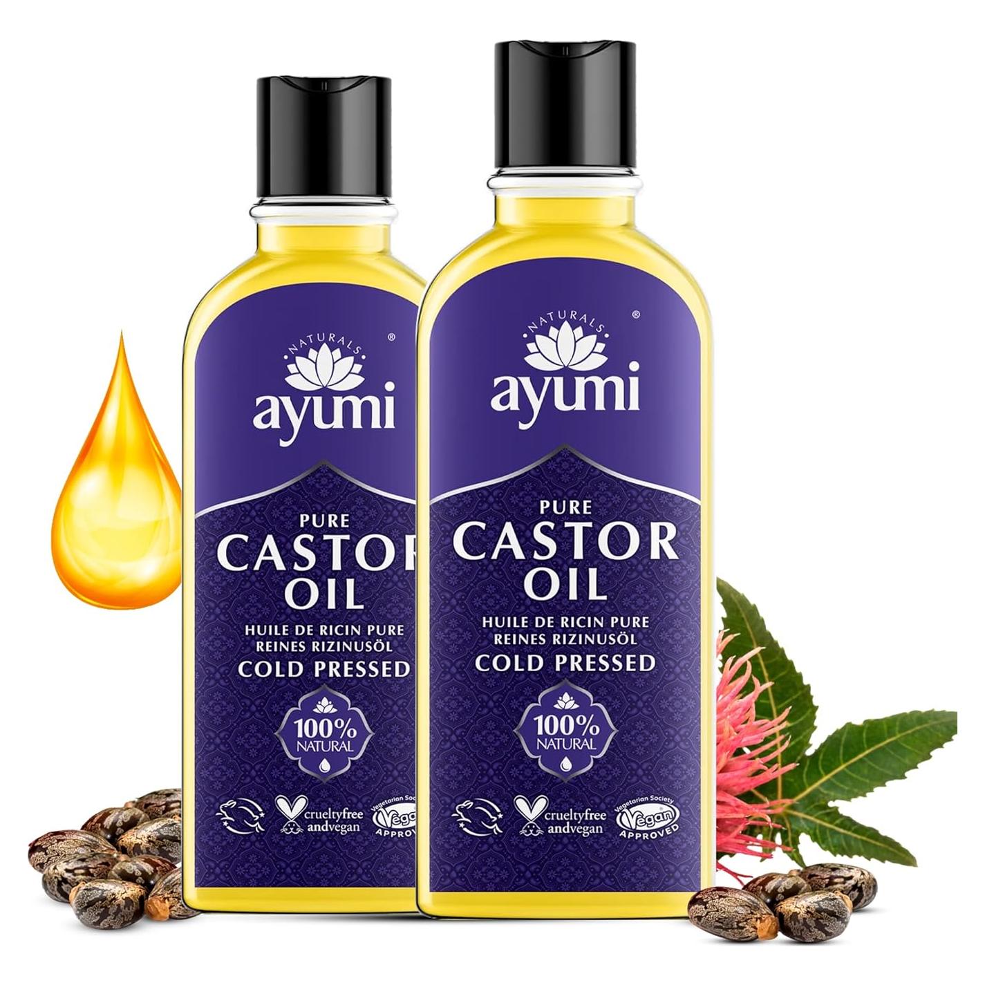 Ayumi Aceite de Ricino Puro 1200 ml para Cabello y Piel