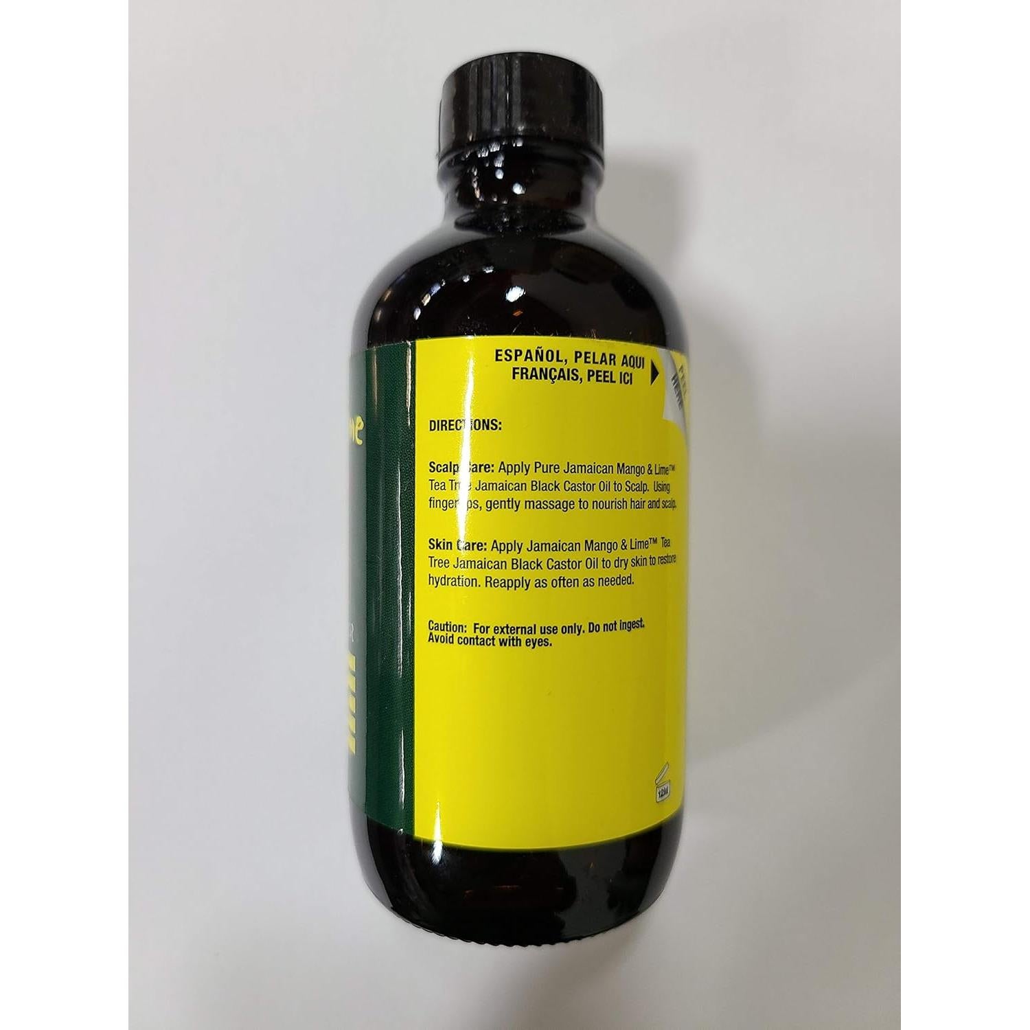 Aceite de Ricino Negro Jamaicano Árbol de Té 118 ml Hidratante