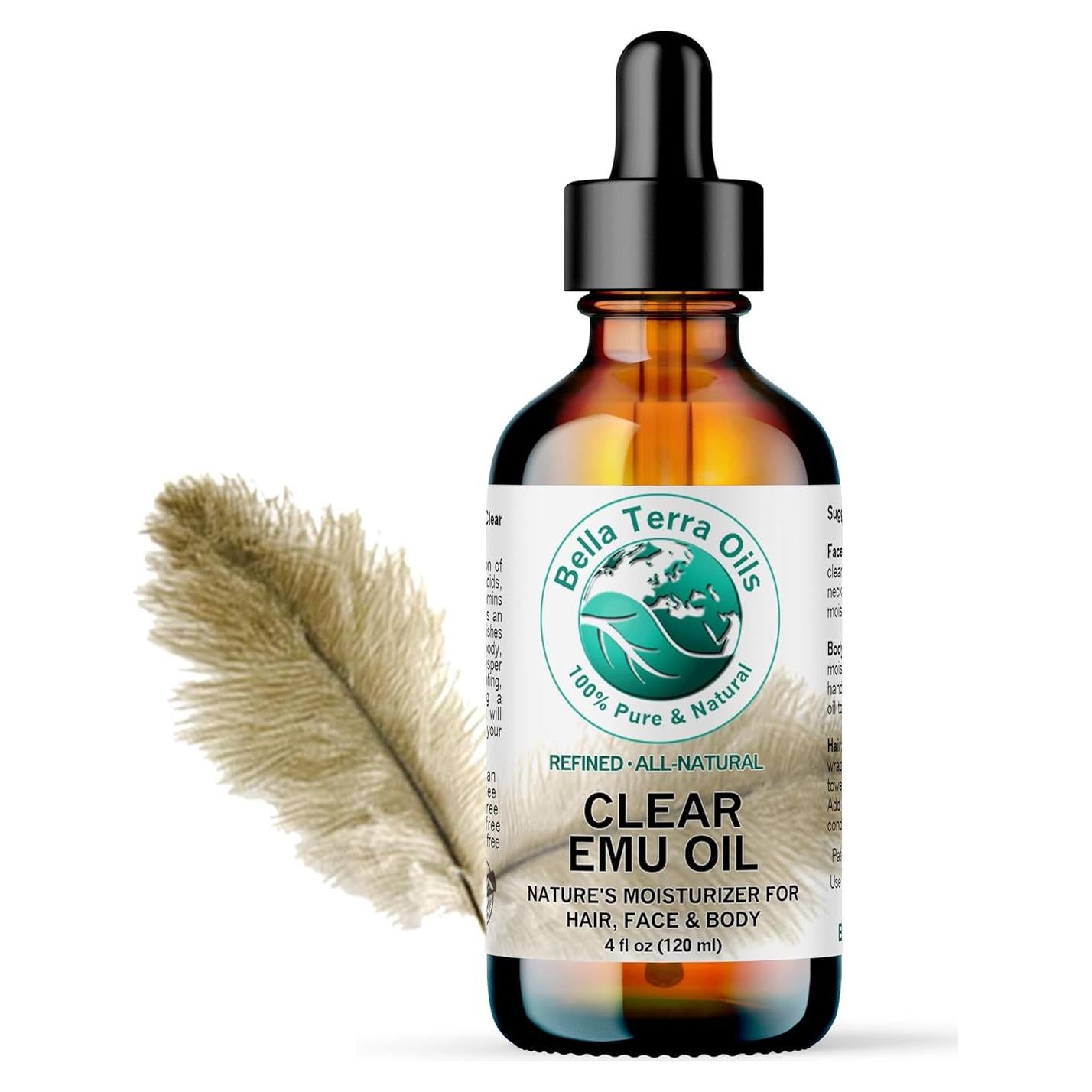 Aceite de Emú Claro 118 ml Bella Terra - Piel Suave y Radiante