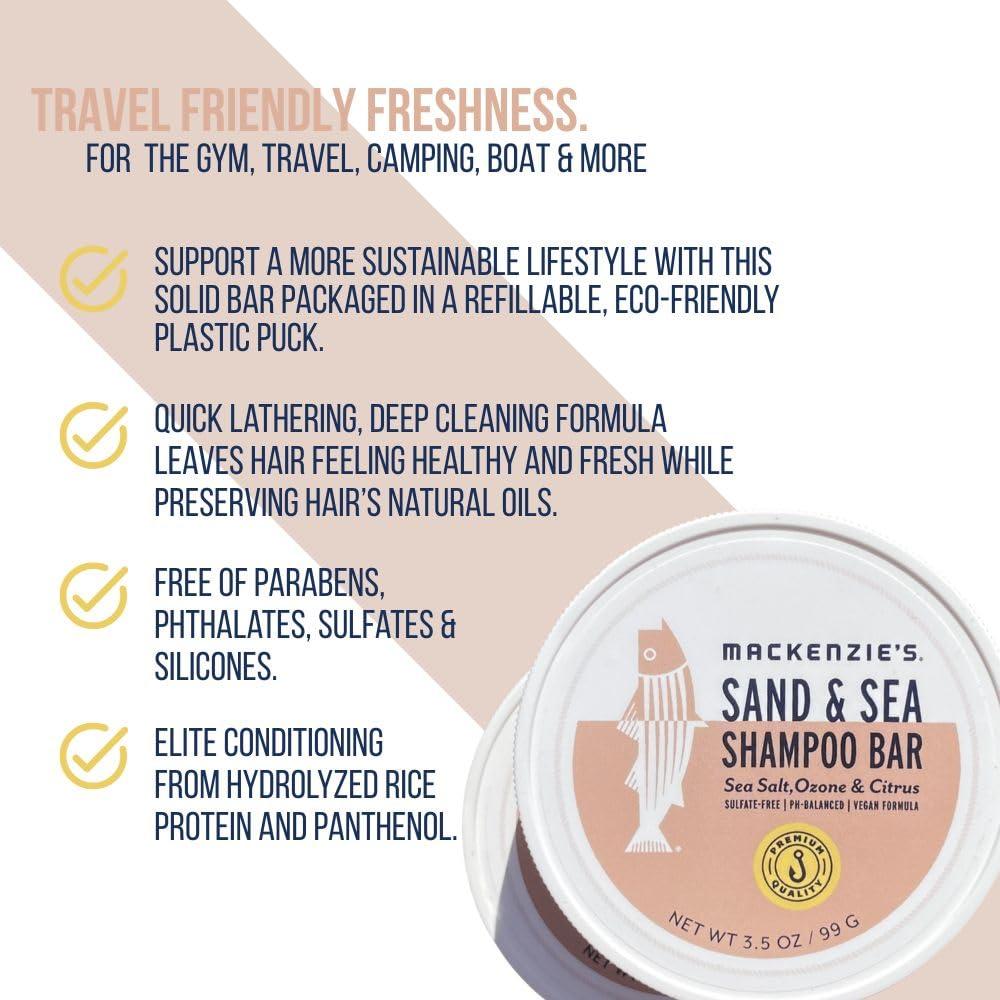 Desodorante y Champú en Barra MacKenzie Sand & Sea - Viaje