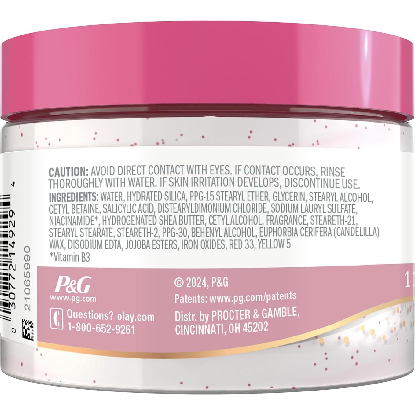 Exfoliante Mineral Indulgente Olay 311 g - Rosa Silvestre y Cereza