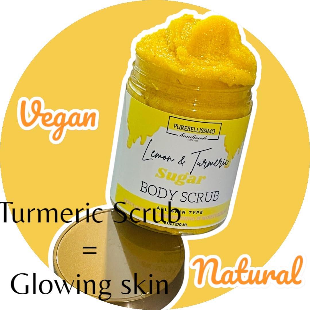 Exfoliante Corporal Iluminador PureBellissimo 408g Cúrcuma y Limón