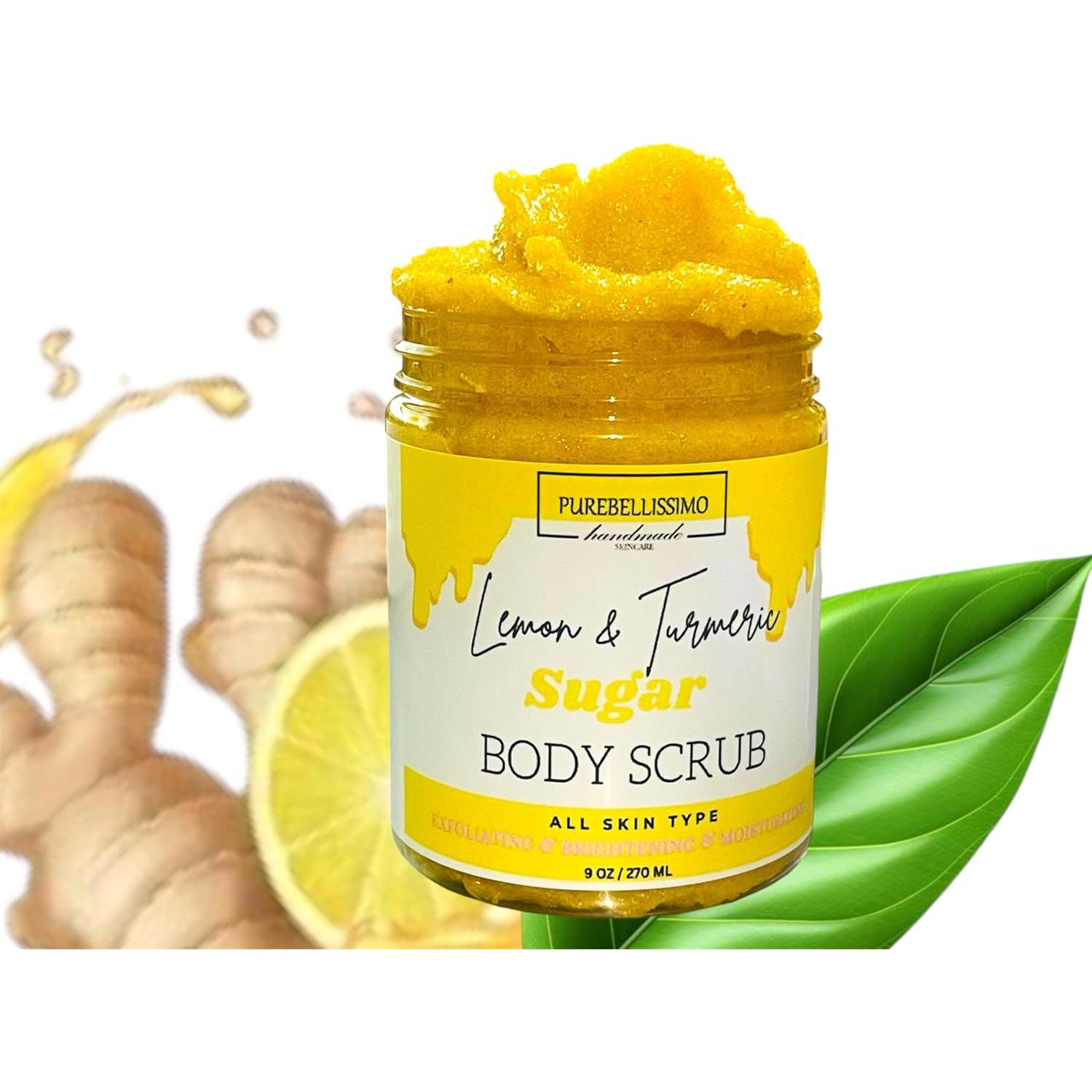 Exfoliante Corporal Iluminador PureBellissimo 408g Cúrcuma y Limón