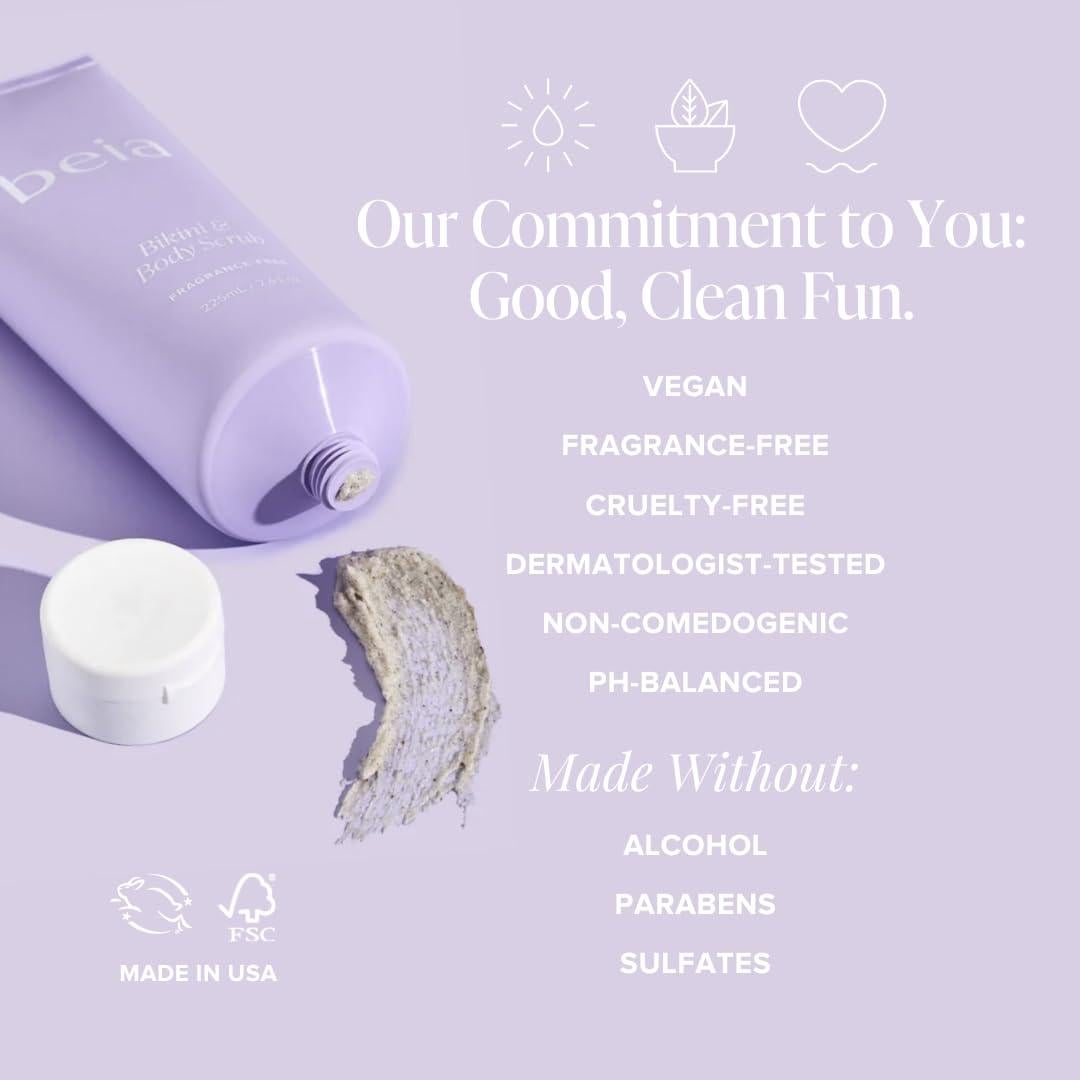 Exfoliante Corporal Beia con Ácido Glicólico y Arroz 215 g