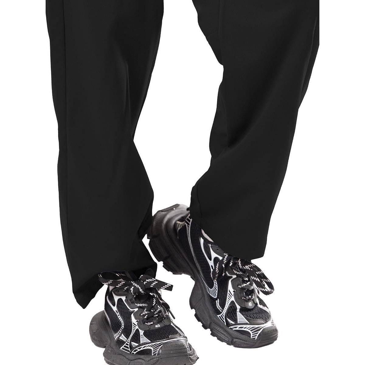 Pantalones de Scrubs para Mujeres Reinwaete, Negro, Talla Grande