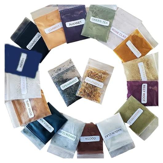 Juego de Colorantes Naturales Splendor - 18 Polvos para Jabón