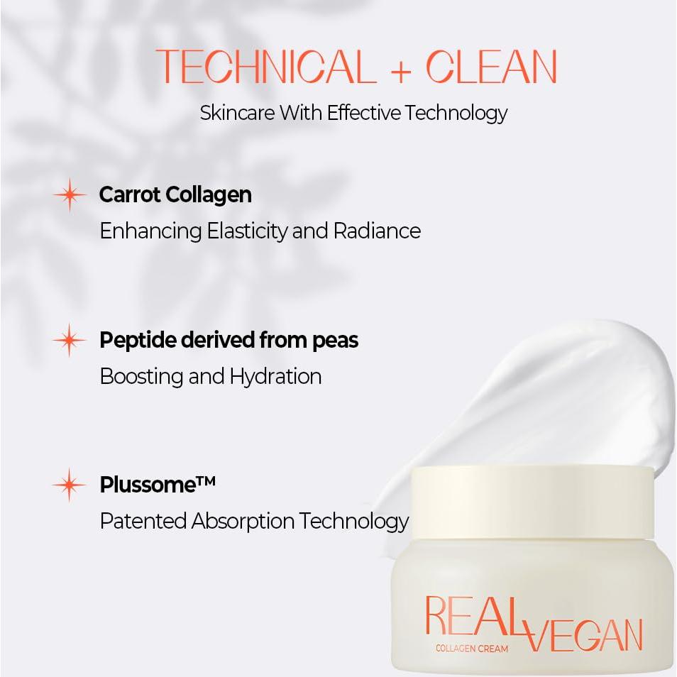 KLAVUU Crema Vegana de Colágeno 50ml - Hidratación y Elasticidad