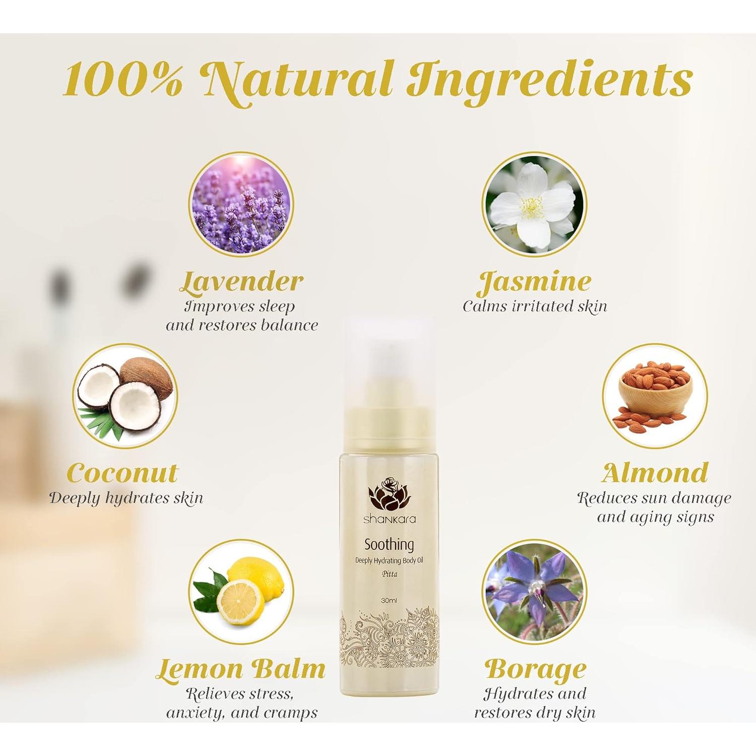 Aceite Corporal Calmante Shankara 30ml - Hidratante y Relajante