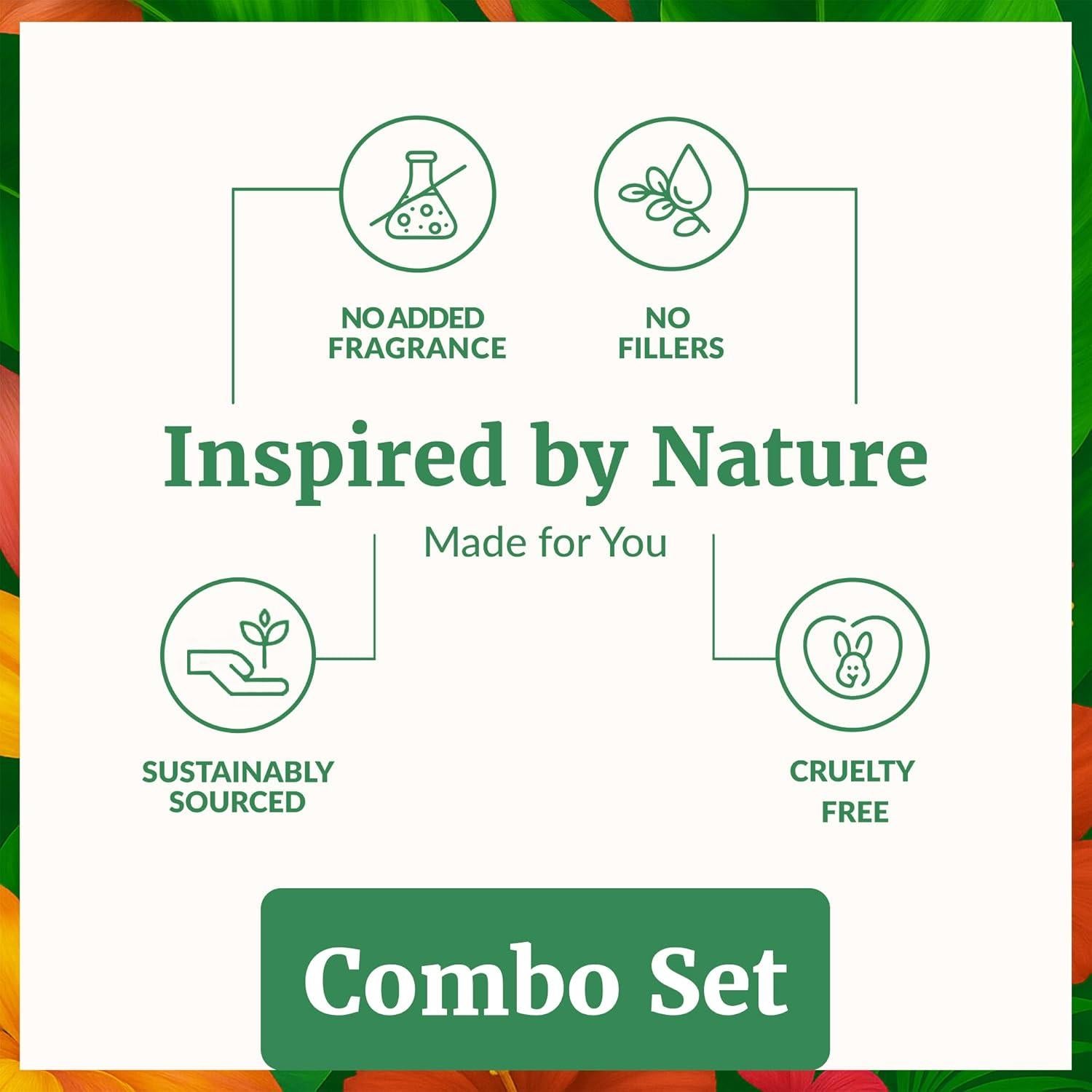 Set de Aceites SVA: Ricino 113ml, Romero 28ml, Árbol de Té 28ml