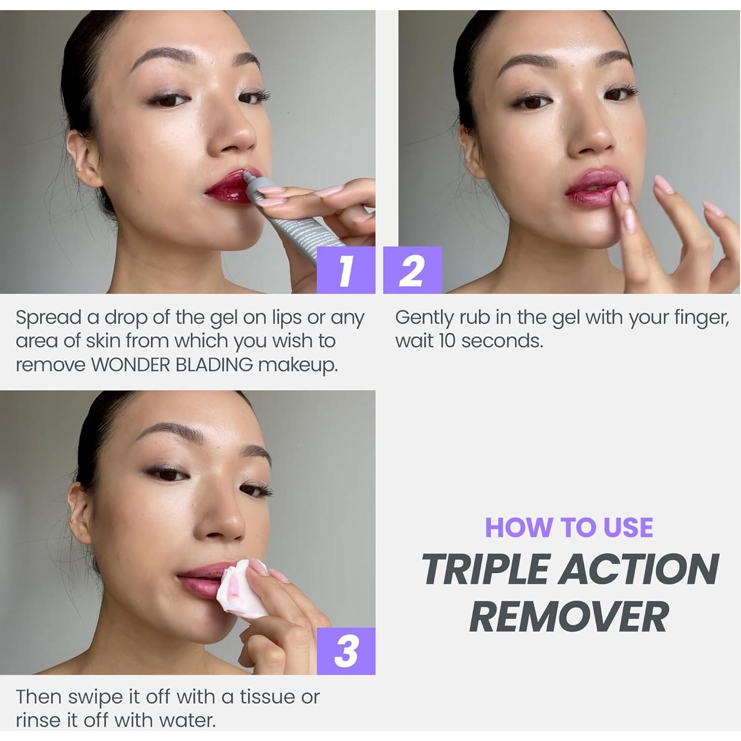 Desmaquillante Wonderskin Wonder Blading 20g - Acción Triple