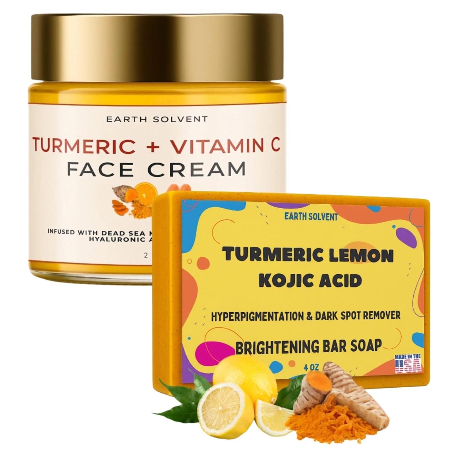 Crema Exfoliante Facial Earth Solvent 170g Vitamina C Cúrcuma