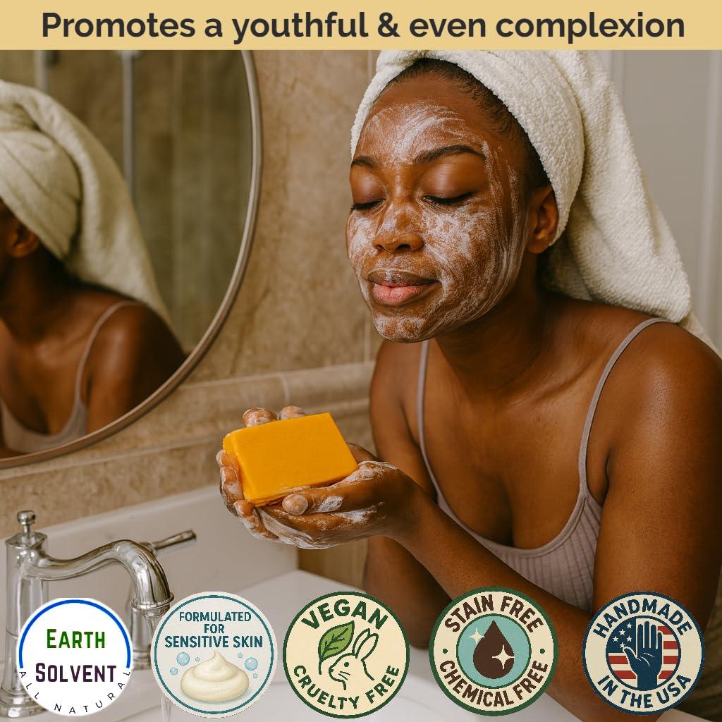 Crema Exfoliante Facial Earth Solvent 170g Vitamina C Cúrcuma