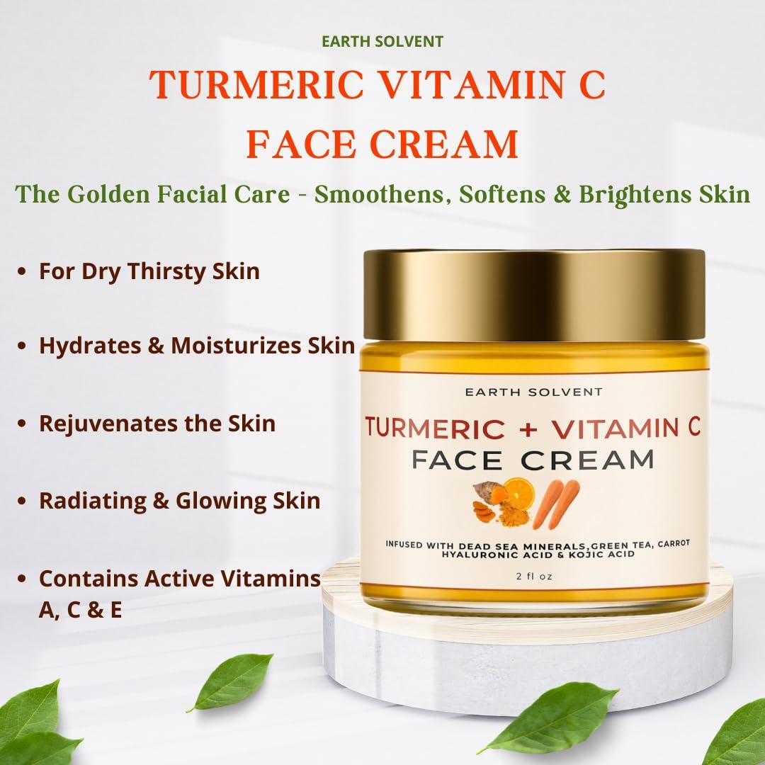 Crema Exfoliante Facial Earth Solvent 170g Vitamina C Cúrcuma