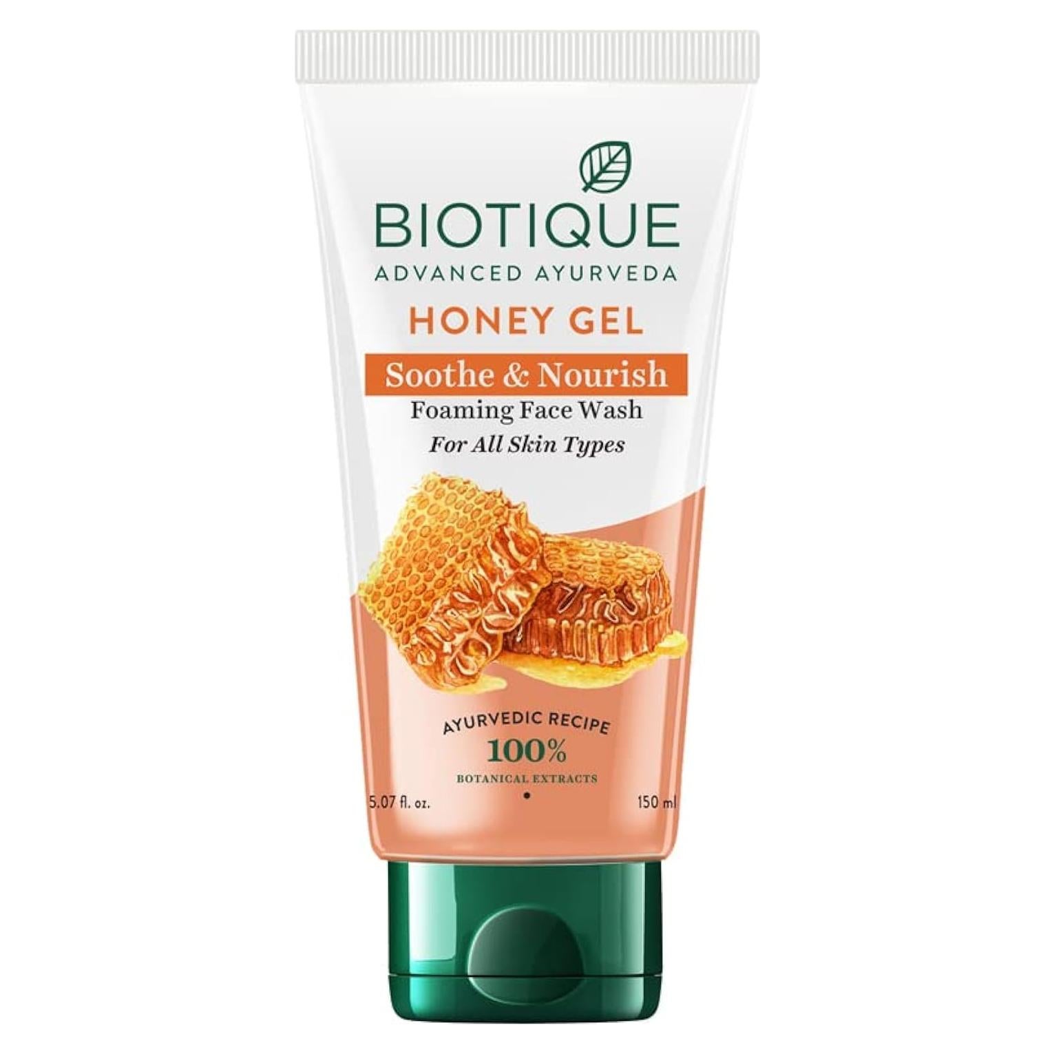 Gel Espumoso Refrescante Biotique con Miel 150ml