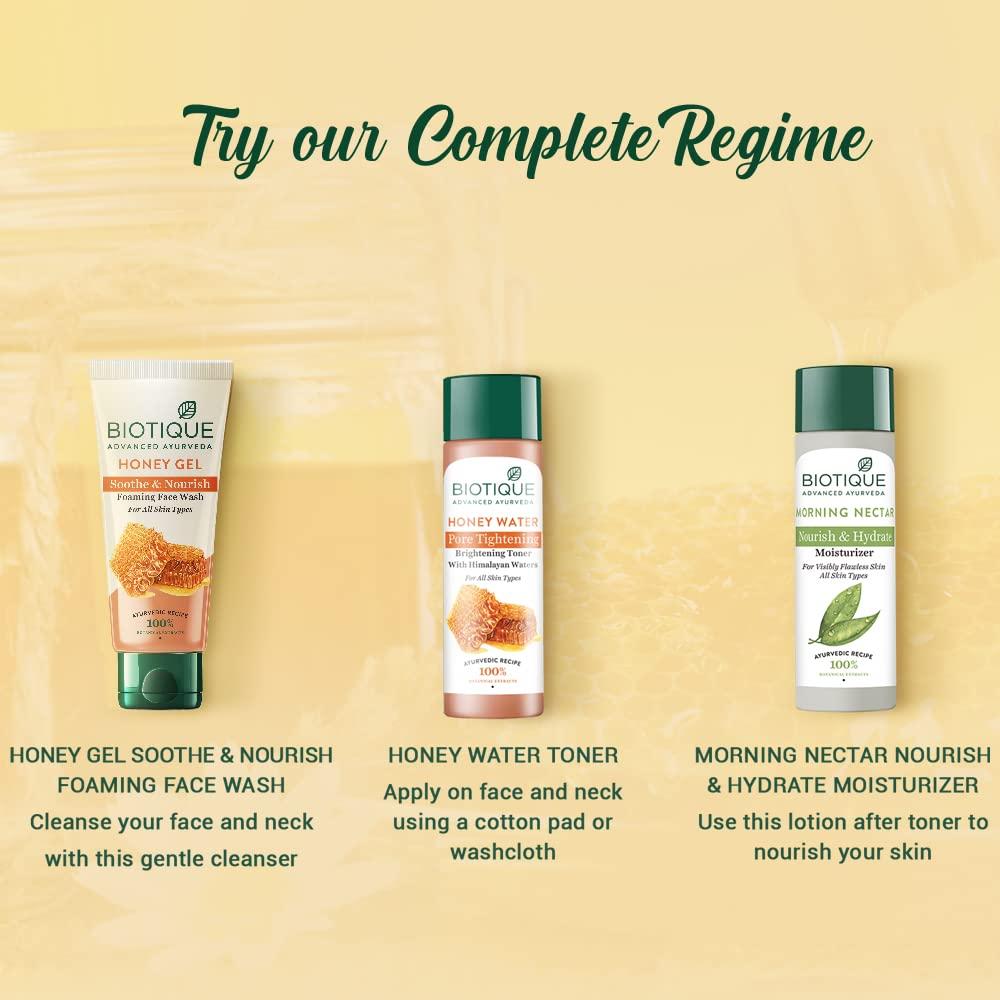 Gel Espumoso Refrescante Biotique con Miel 150ml