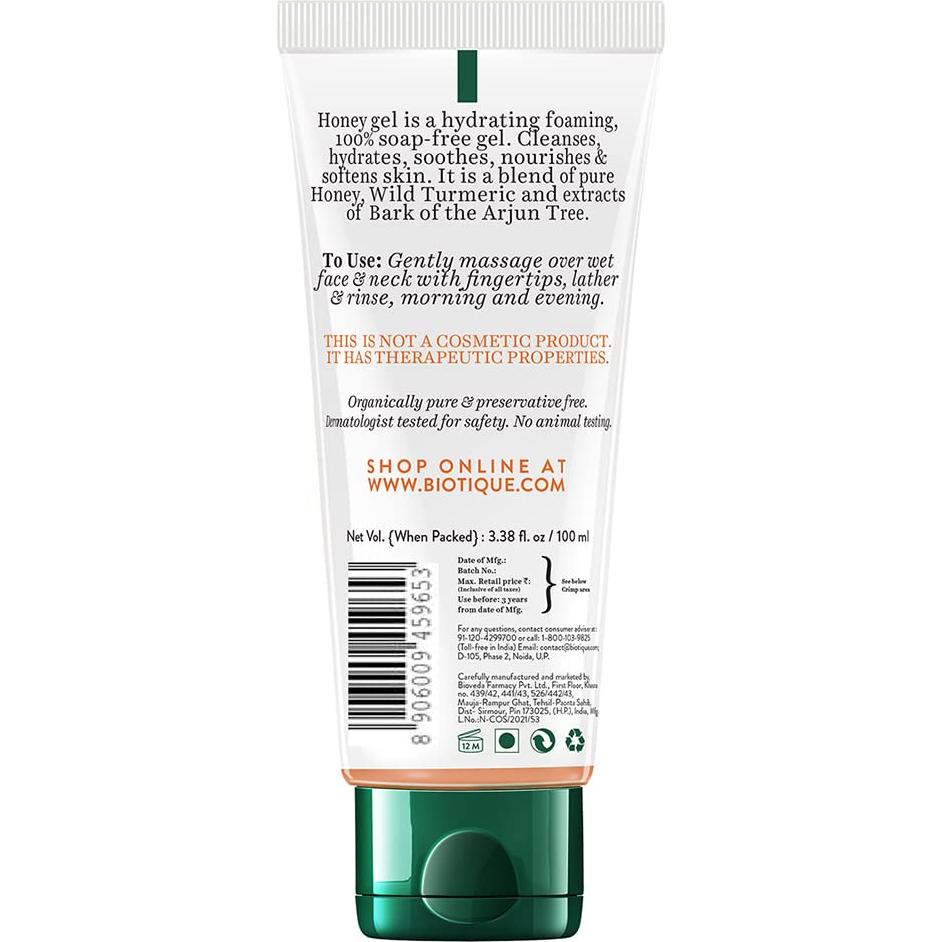 Gel Espumoso Refrescante Biotique con Miel 150ml