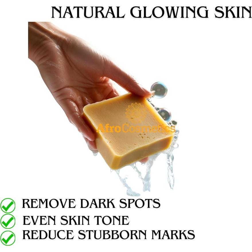 Jabón de Barra de Miel y Cúrcuma Afro Cosmetics 113 g