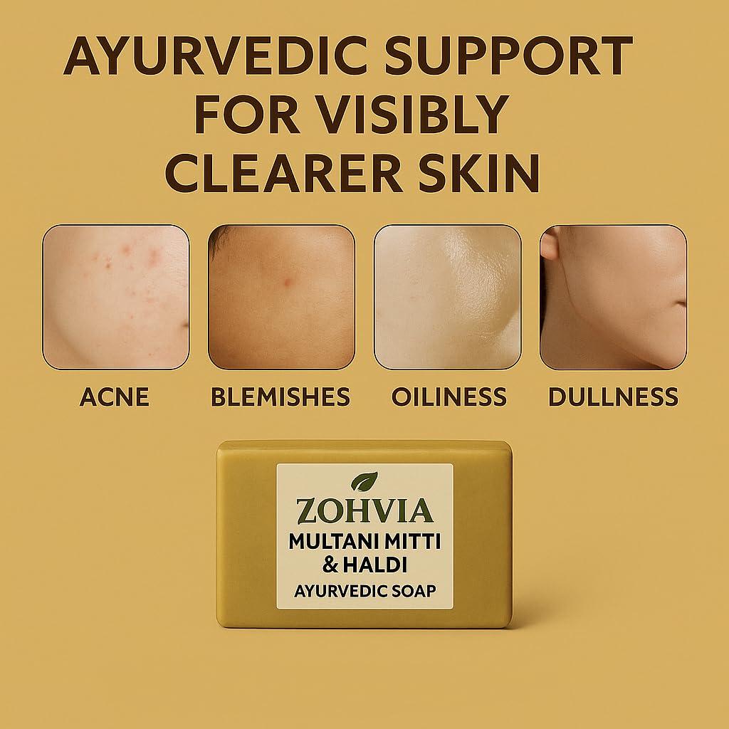 Jabón de Cúrcuma Zohvia 125g - Antibacteriano y Herbal