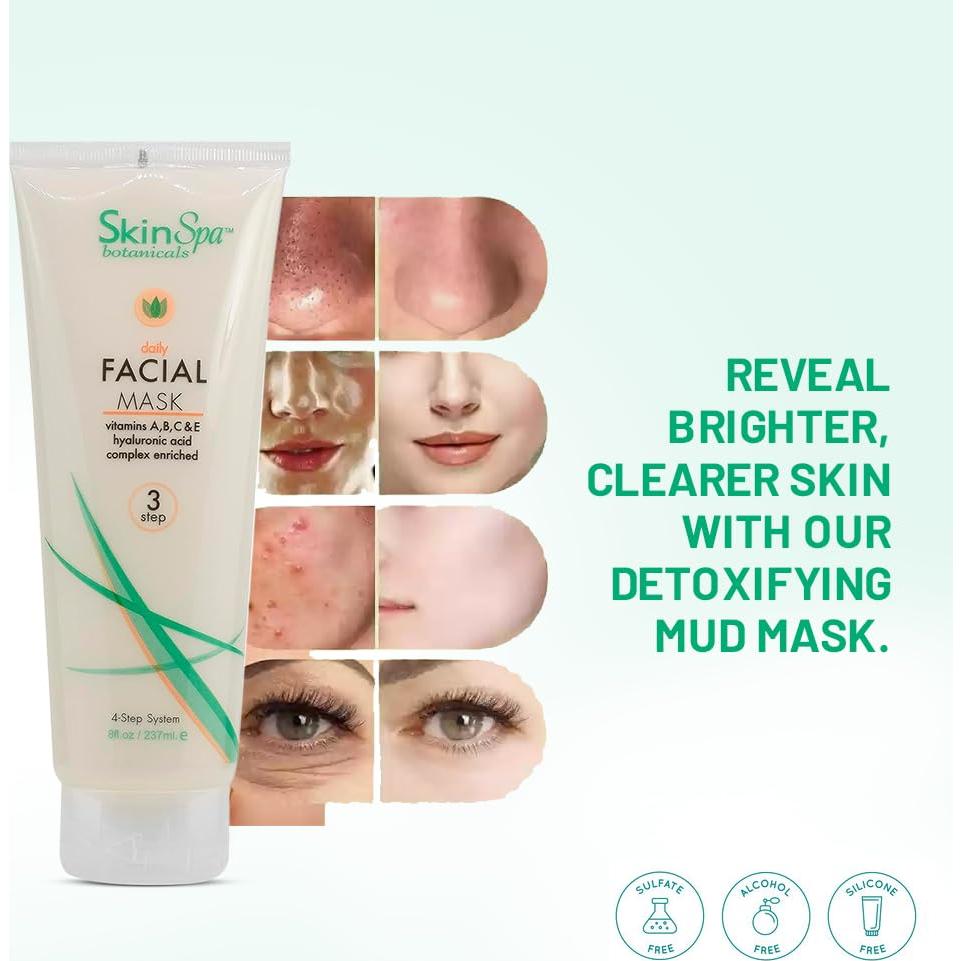 Mascarilla de Barro Facial Skin Spa 226.8 g - Detox y Limpieza