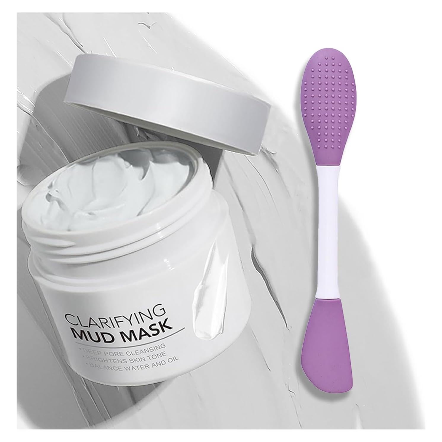 Mascarilla Facial de Arcilla Blanca LFuTPm 50g - Minimiza Poros