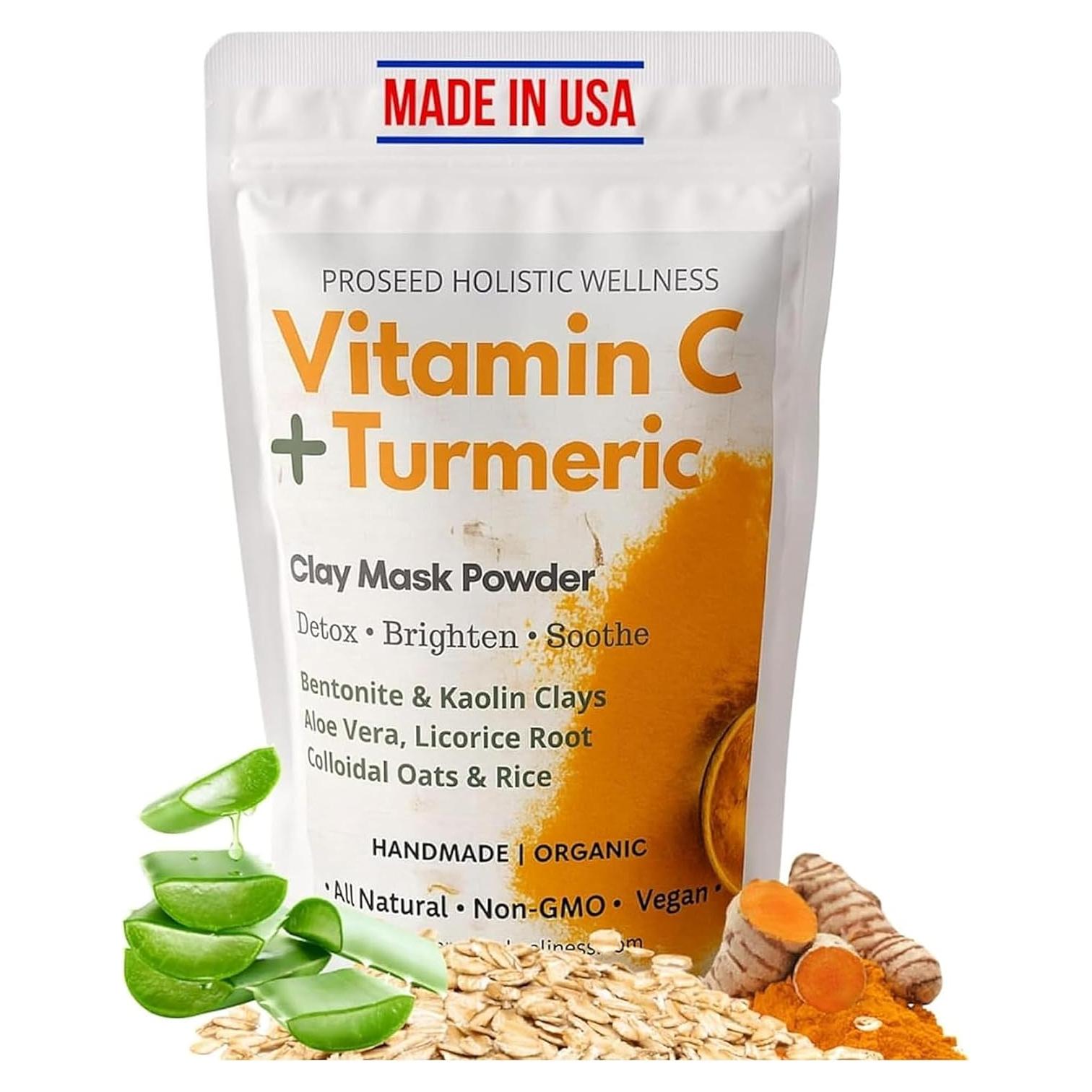 Mascarilla de Arcilla ProSeed con Cúrcuma y Vitamina C 90g