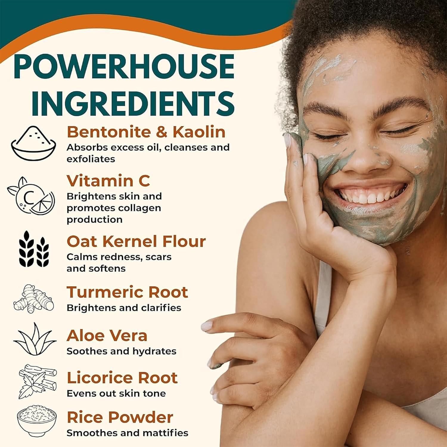 Mascarilla de Arcilla ProSeed con Cúrcuma y Vitamina C 90g