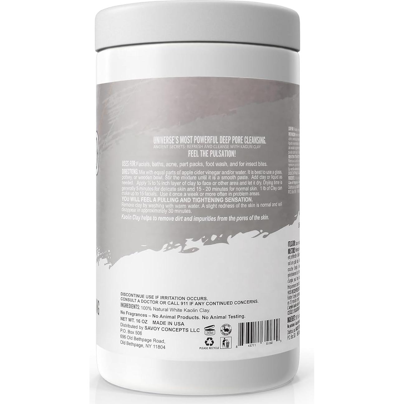 Mascarilla Facial Barro Mágico Maya Kaolin 453.6 g - Limpieza Profunda