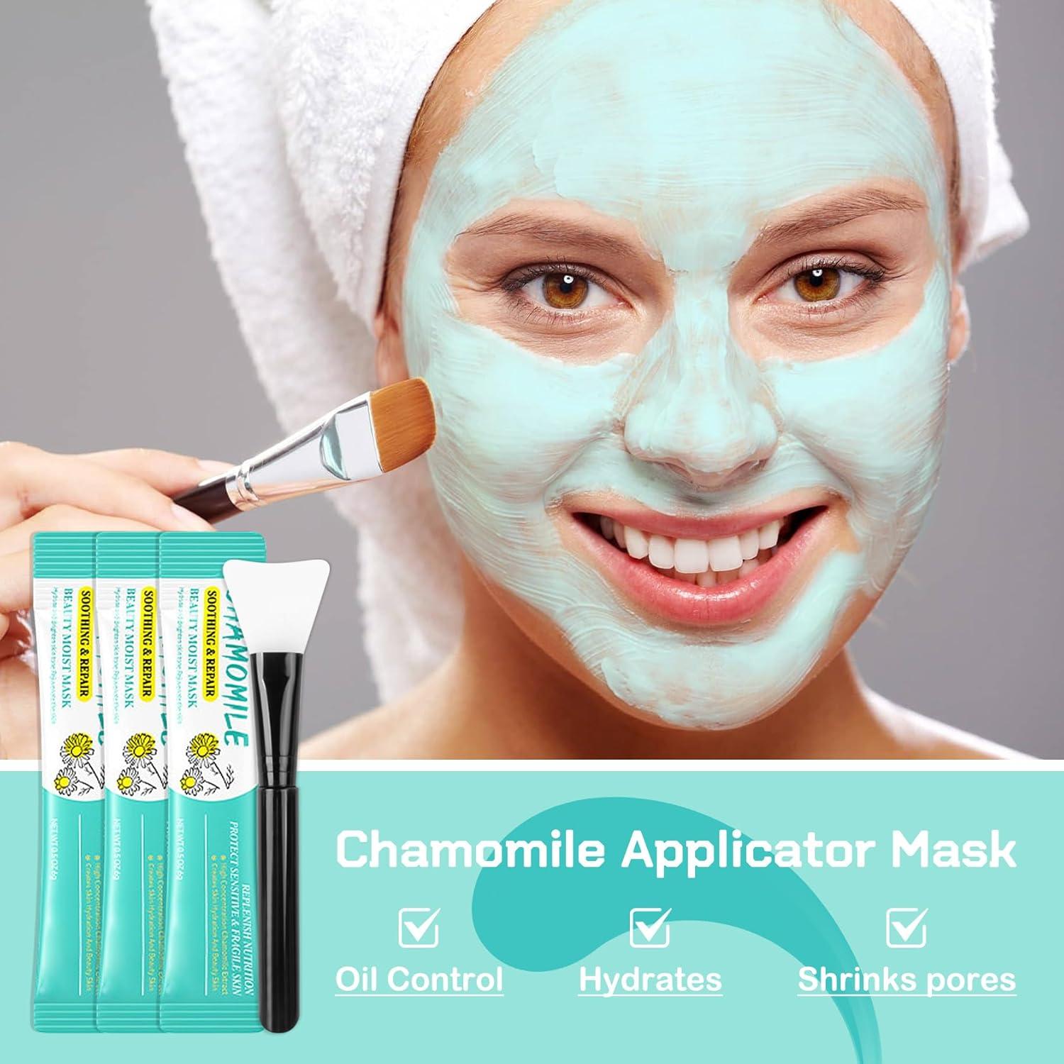 Mascarilla de barro QSLYUYUAN 30 Pods Kiwi Manzanilla Rosa 60g