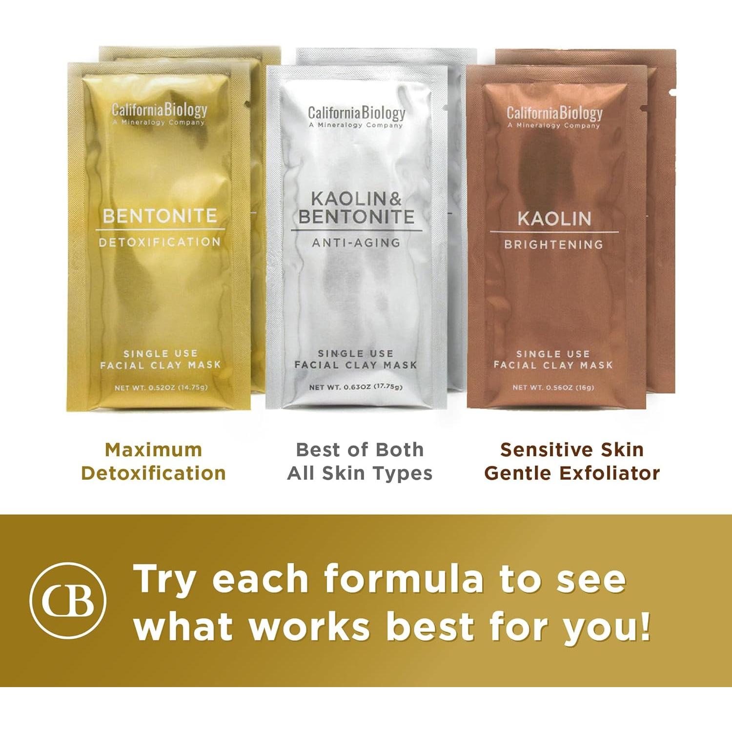 Mascarillas de Arcilla California Biology - 6 Unidades