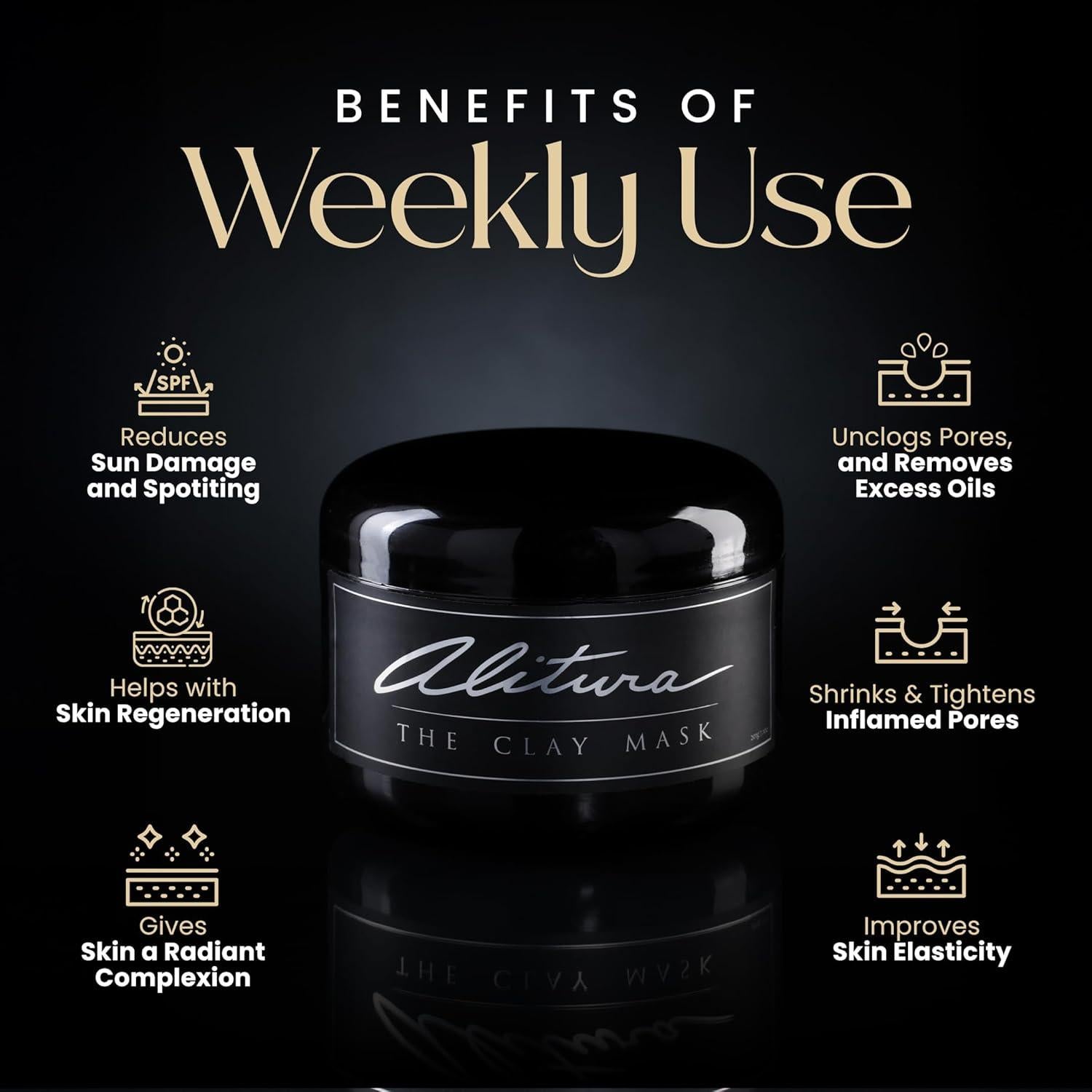 Mascarilla Facial de Arcilla Alitura 200g - Exfoliante y Antienvejecimiento