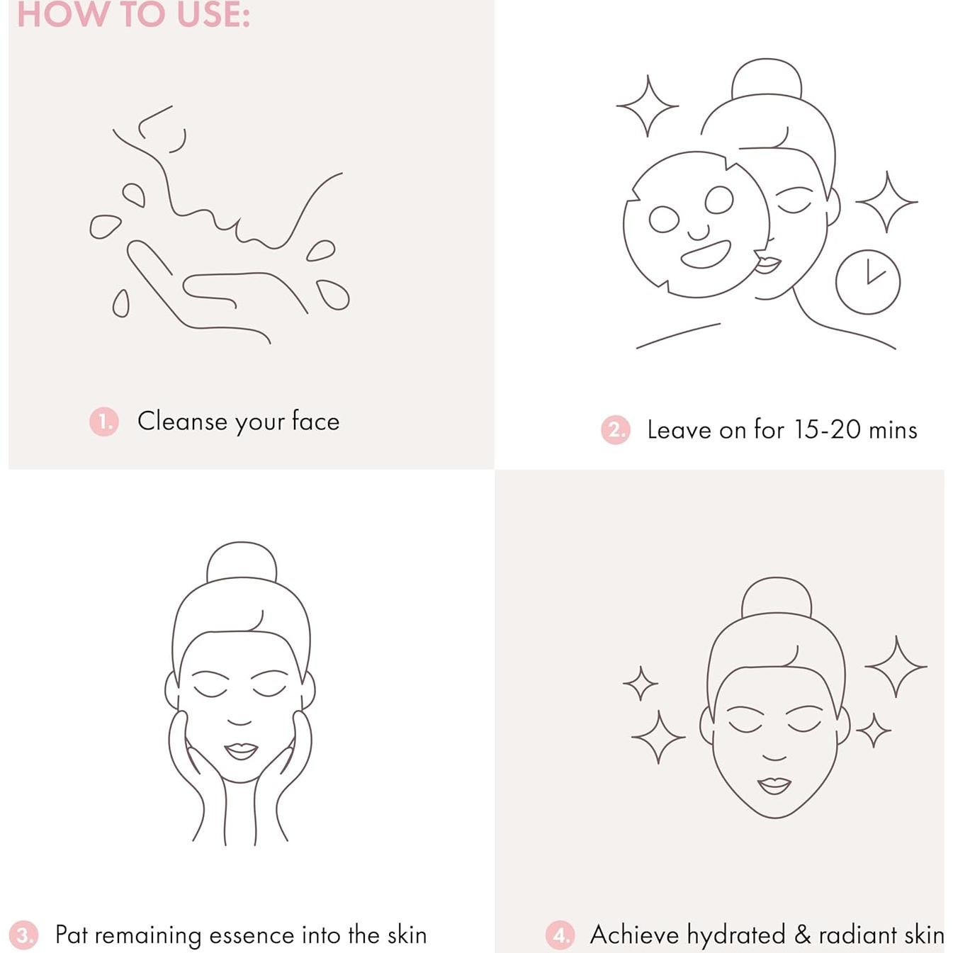 Máscara Facial Restauradora ESW Belleza - Manzana Roja, Pera y Arándano