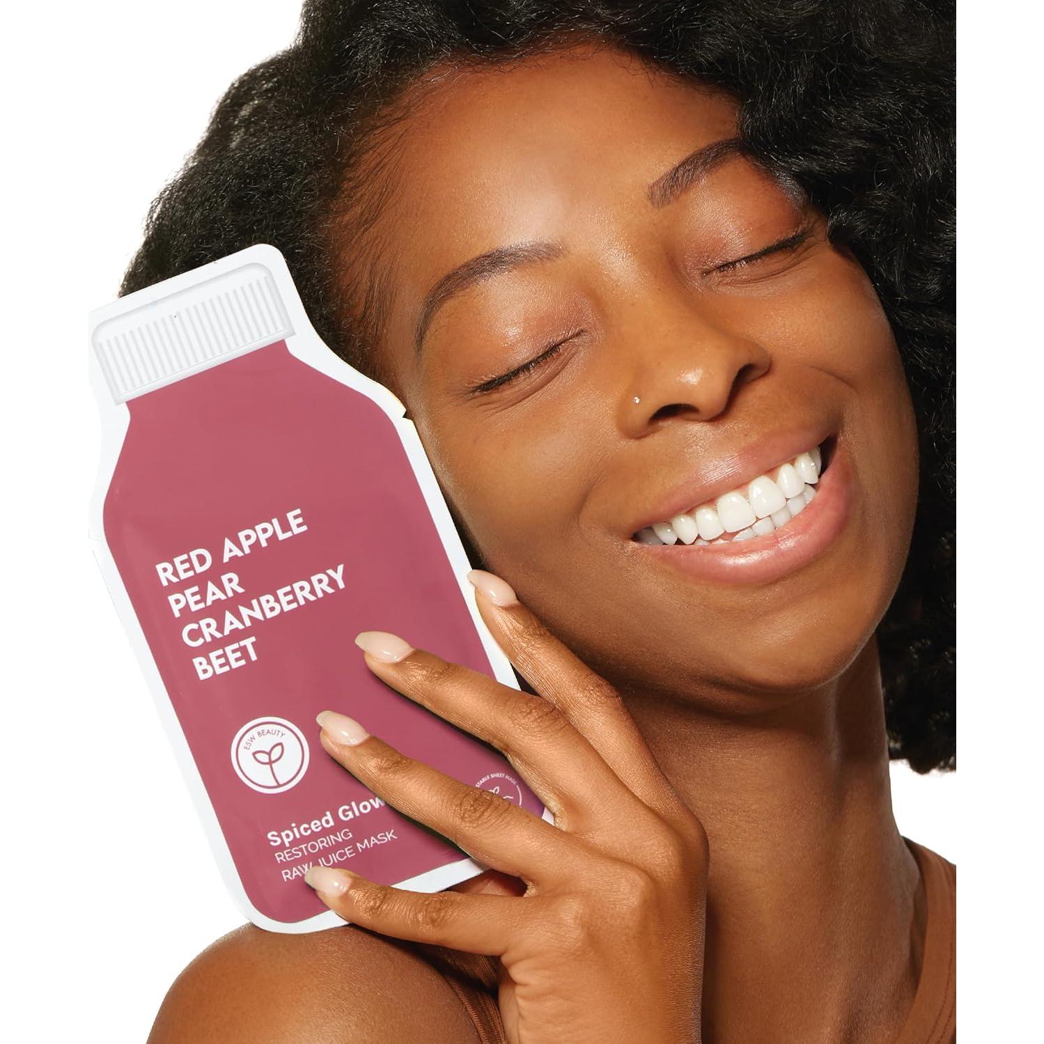 Máscara Facial Restauradora ESW Belleza - Manzana Roja, Pera y Arándano