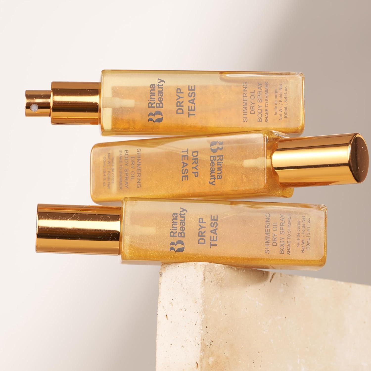 Spray de Aceite Corporal Seco Rinna Beauty Dryp Tease 100 mL - Brillante