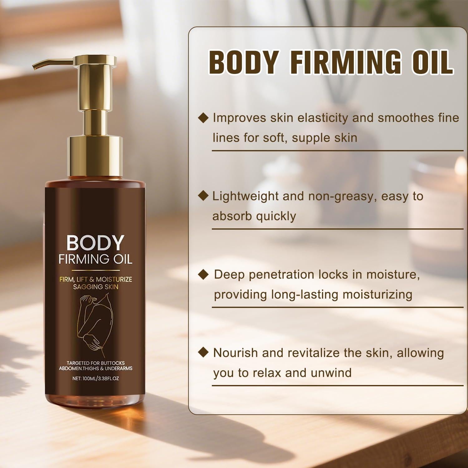 Aceite Reafirmante Corporal FUERHPSH 100mL con Vitamina E