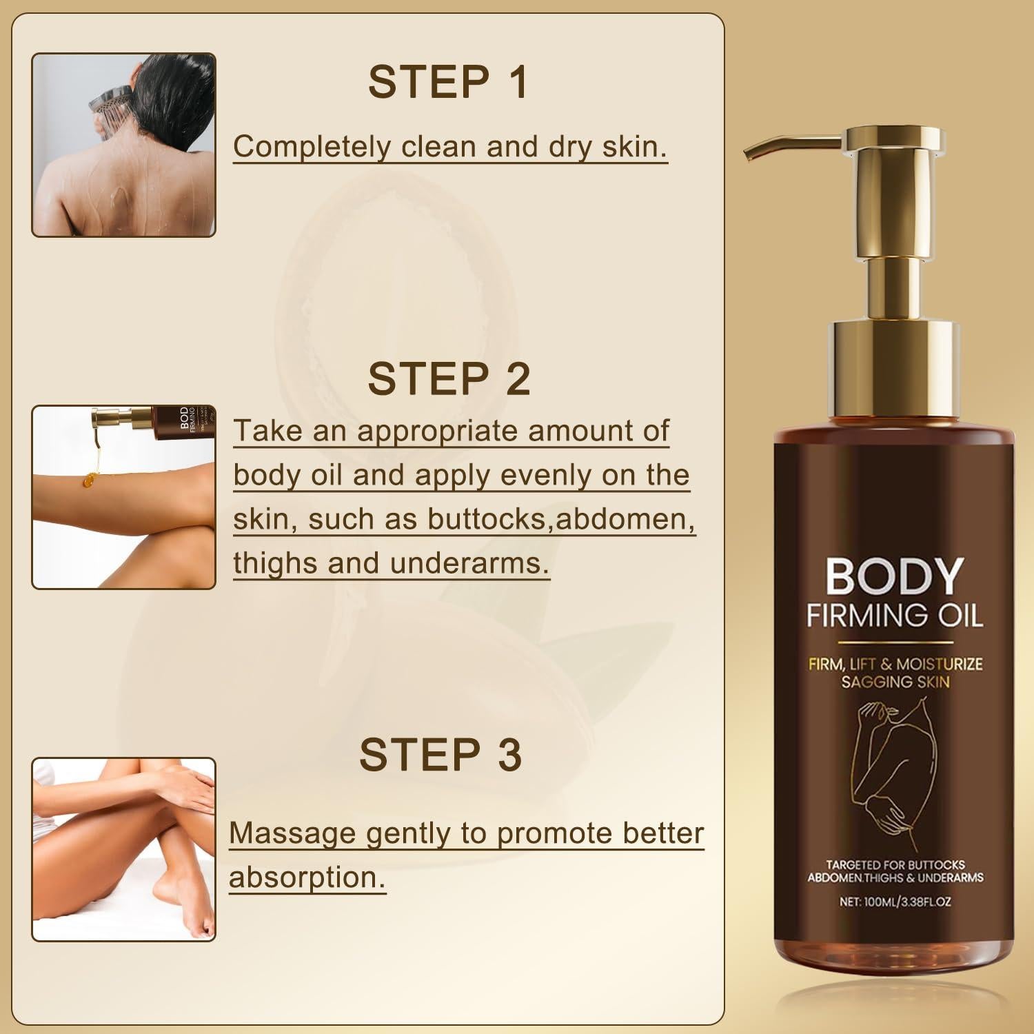 Aceite Reafirmante Corporal FUERHPSH 100mL con Vitamina E