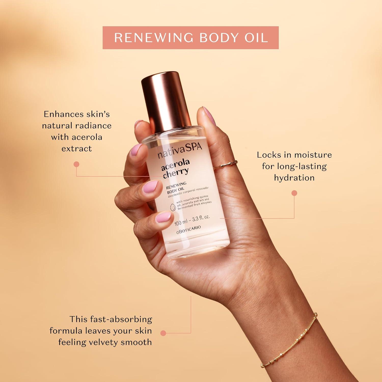 Aceite Corporal Renovador Nativa SPA Cereza Acerola 100ml