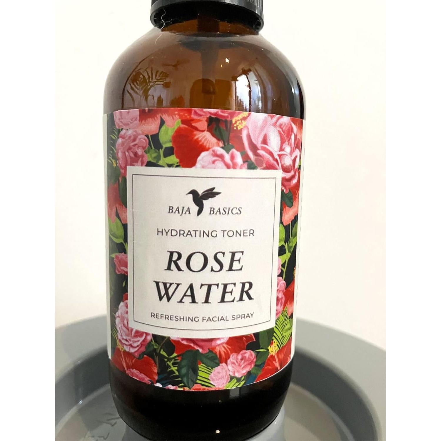 Spray de Agua de Rosa Baja Basics 118 ml - Tónico Facial Orgánico