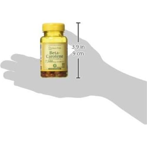 Beta Caroteno Puritan's Pride 100 Softgels Paquete de 2